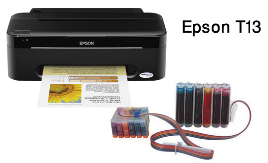 Đổ mực máy in epson T13